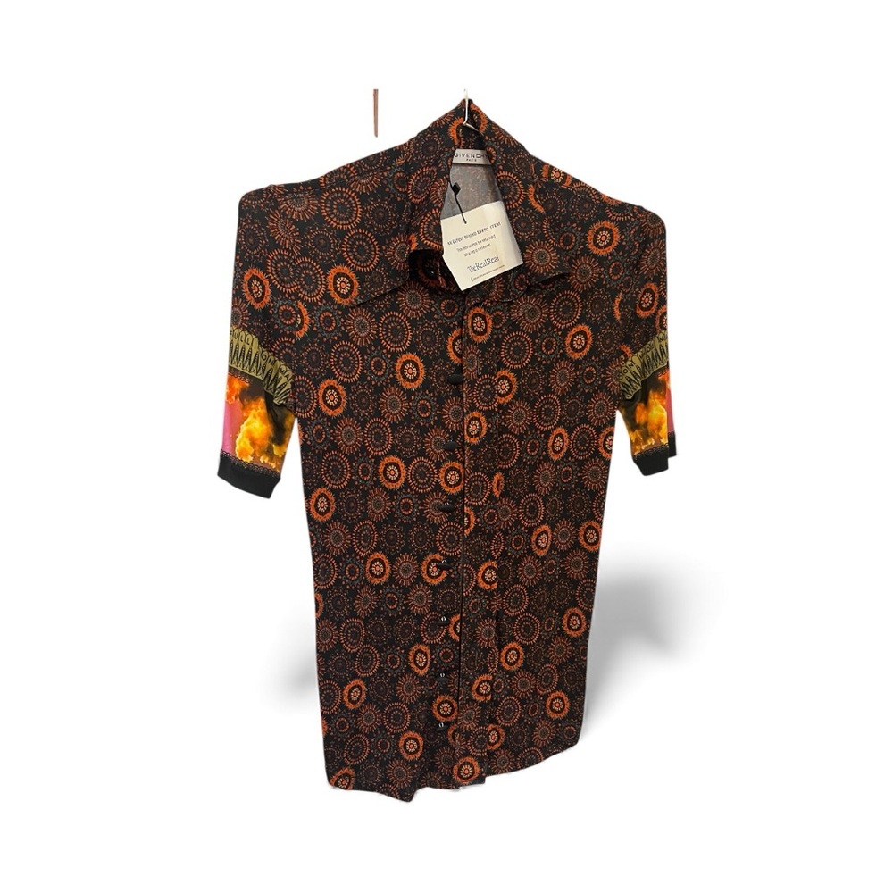 Rare Givenchy Solar Eclipse Cactus Moon Shirt Tis… - image 8